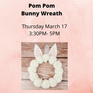 Pom Pom Bunny Wreath
